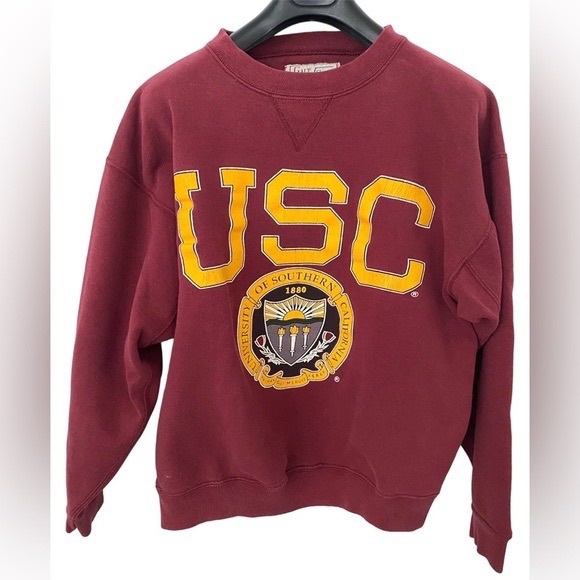 GALT SAND UNIVERSITY OF SOUTHERN CALIFORNIA Red Sweatshirt in Medium - Picture 3 of 8